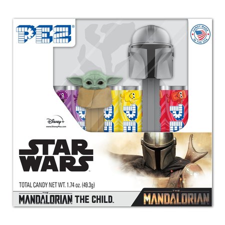 Star Wars Mandalorian Non Chocolate Candy and Dispenser 1.74 oz -  PEZ, 001227